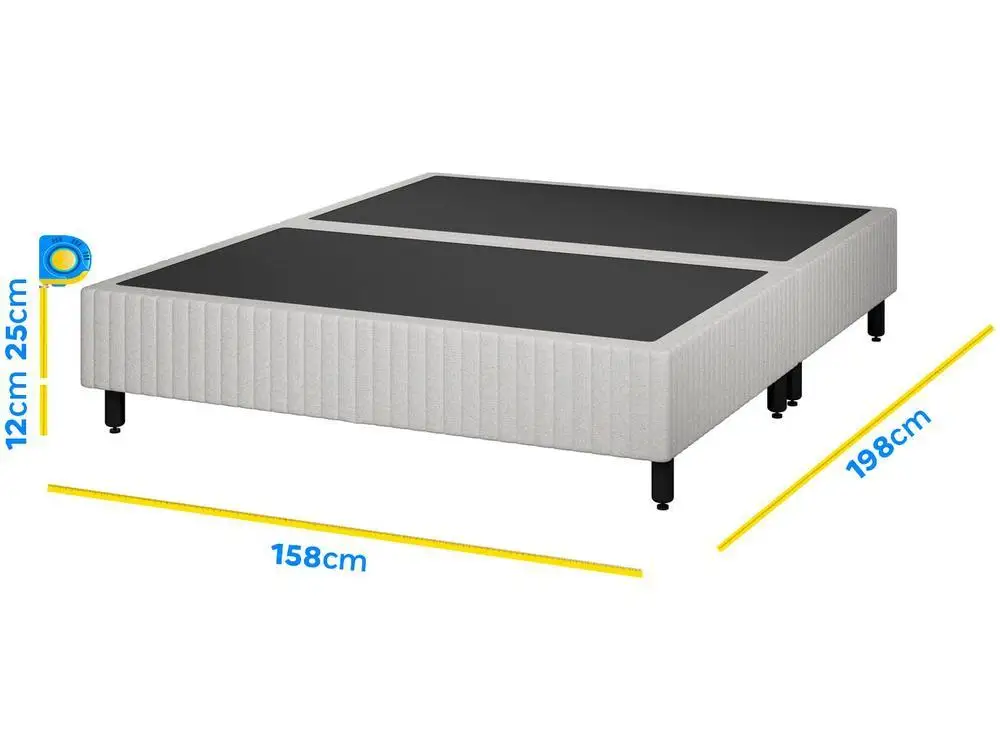 Base Cama Box Queen Plumatex Bipartido 6