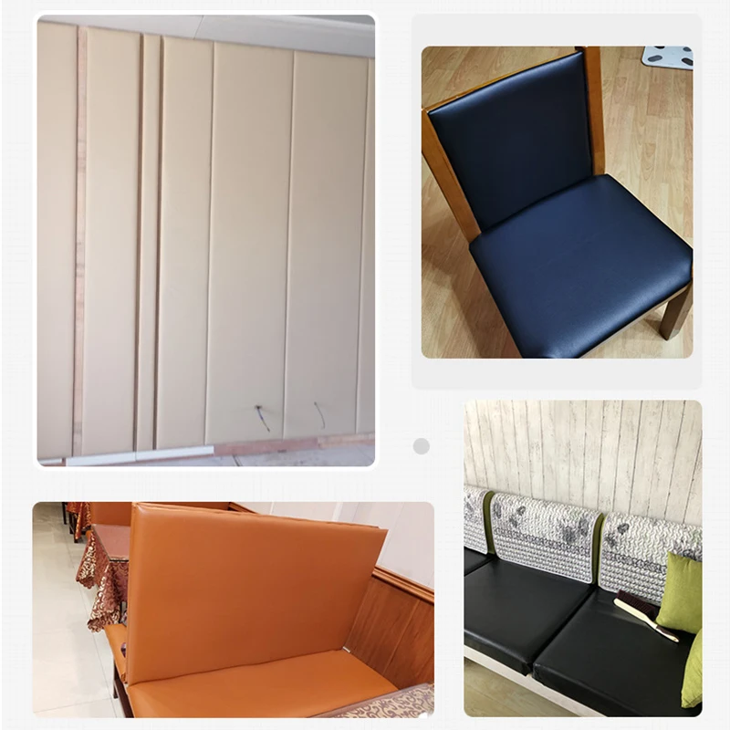 Tela de cuero sintético para coser, tejido de PU para bolsa de muebles, sofá, coche, Material de bricolaje, silla de cuero de imitación, 100x160cm