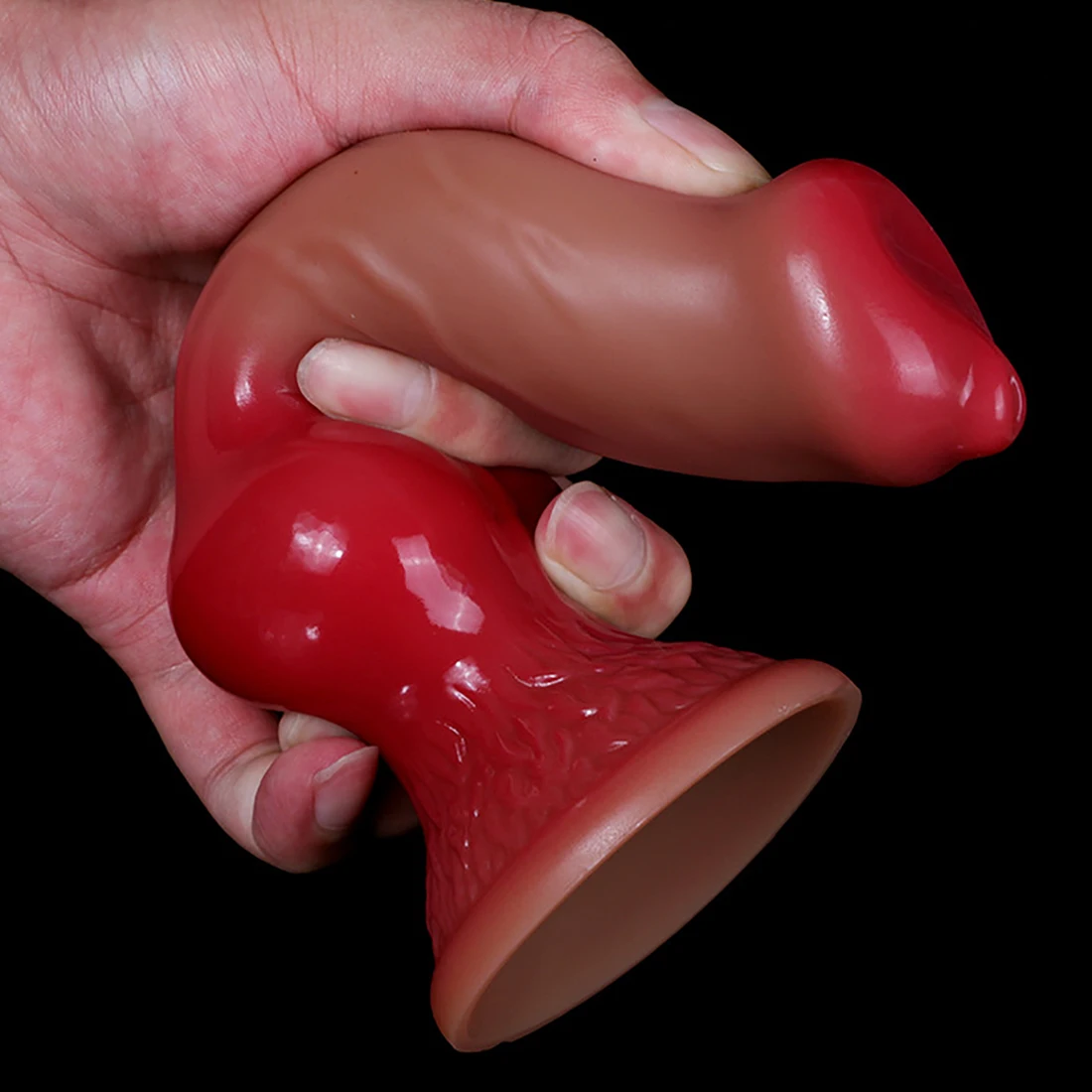 Oversized Liquid Silicone Dog Dildos Anal Plug Soft Penis Anal Dilator Stimulate Vagina and Anus Dick Butt Plug Sex Toys Phallus
