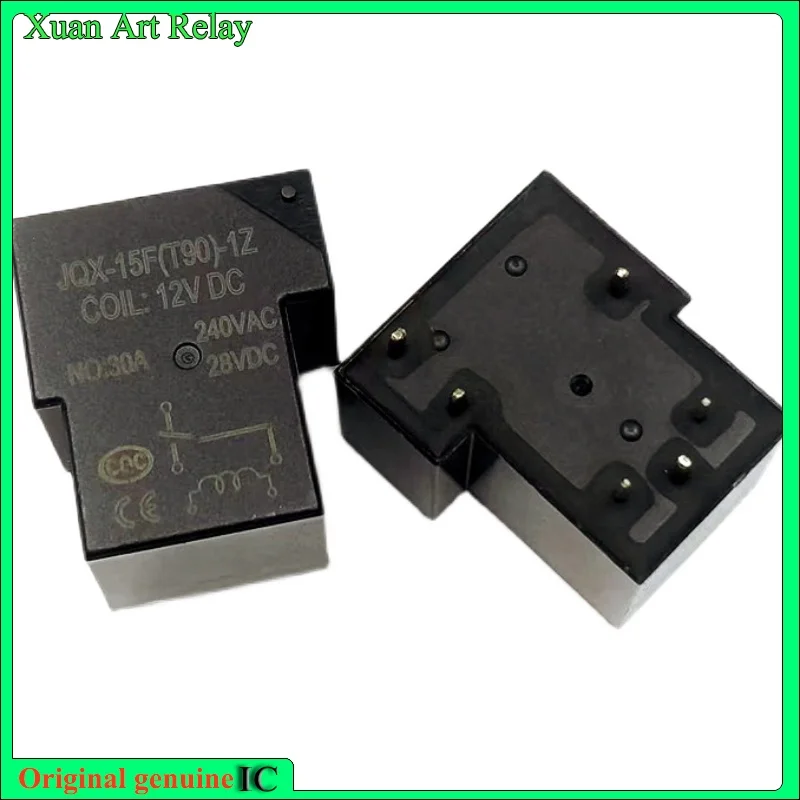 

5pcs/lot 100% original genuine relay: JQX-15F(T90)-1Z 12V 30A 6pins Waterproof relay HHC67E-1Z