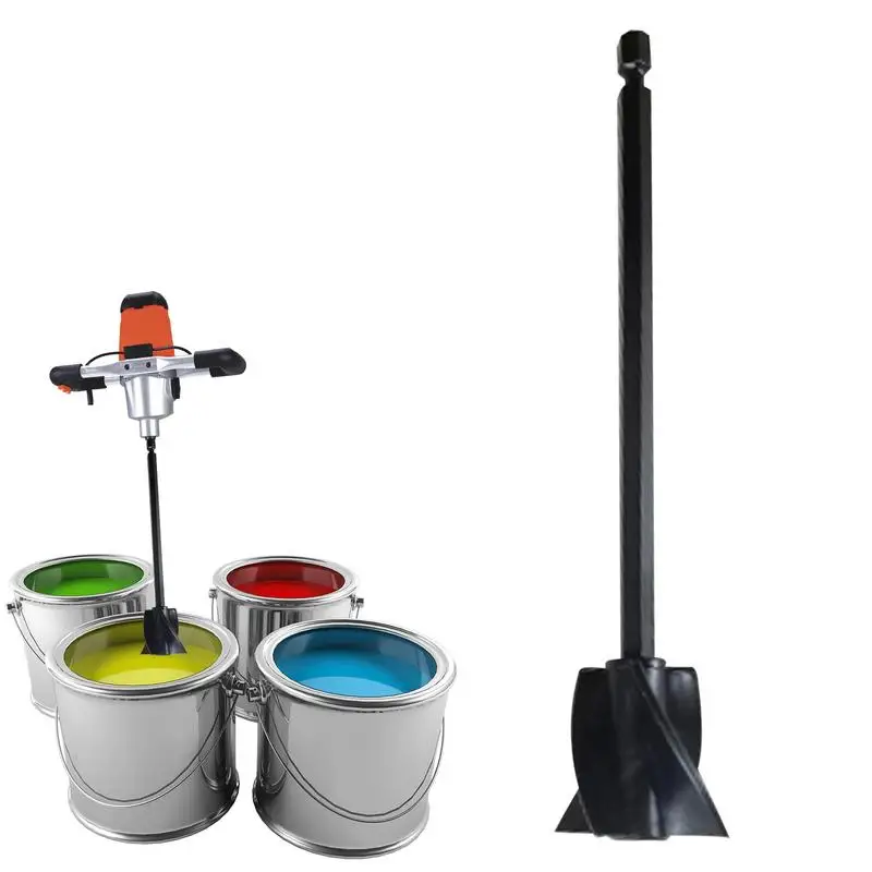 Mixer Drill Attachment Reusable Paint Stirrers Mud Resin Mixer Epoxy Mixer Paddle Resin Stirring Paddle Reusable Paint Stirrer cup for paint pouring silicone reusable fluid cup funnel cup pouring cup