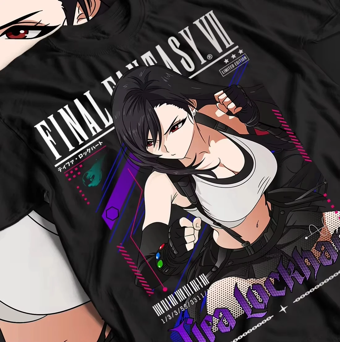 Summer 2026 Tifa Lockhart Graphic Tee – Oversized Cotton T-Shirt