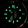 BLIGER 41mm Mechancial Men's Watch DomedSapphire Glass NH35A PT5000 Movement Rubber Strap Silver Ceramic Bezel Gray Dial No Date 6