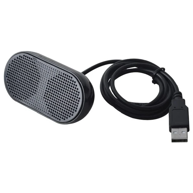 Altavoces USB para computadora portátil, Mini altavoz USB, altavoz de  computadora alimentado, altavoz Multimedia estéreo para computadora  portátil, PC, negro - AliExpress