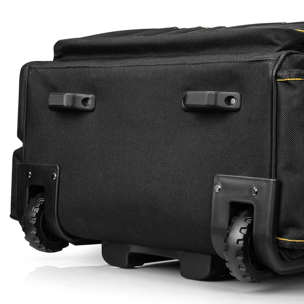 윈헌트 롤링 공구 가방, 텔레스코핑 고무 손잡이 및 고하중 휠 포함, 롤링 가방, 조절 가능한 텔레스코핑 손잡이