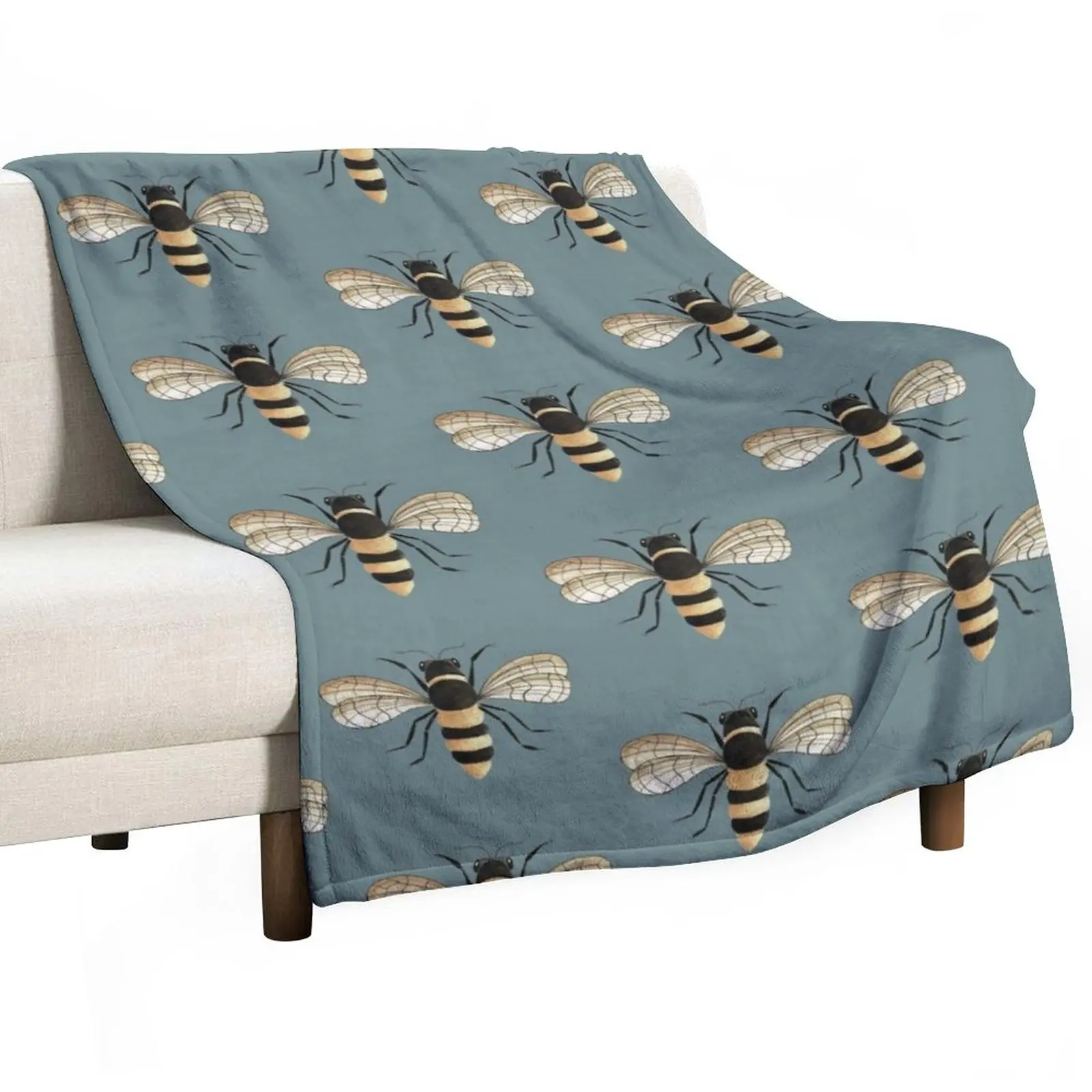 

Gold Bee Throw Blanket wednesday For Sofa Thin Summer Blanket Luxury Blanket