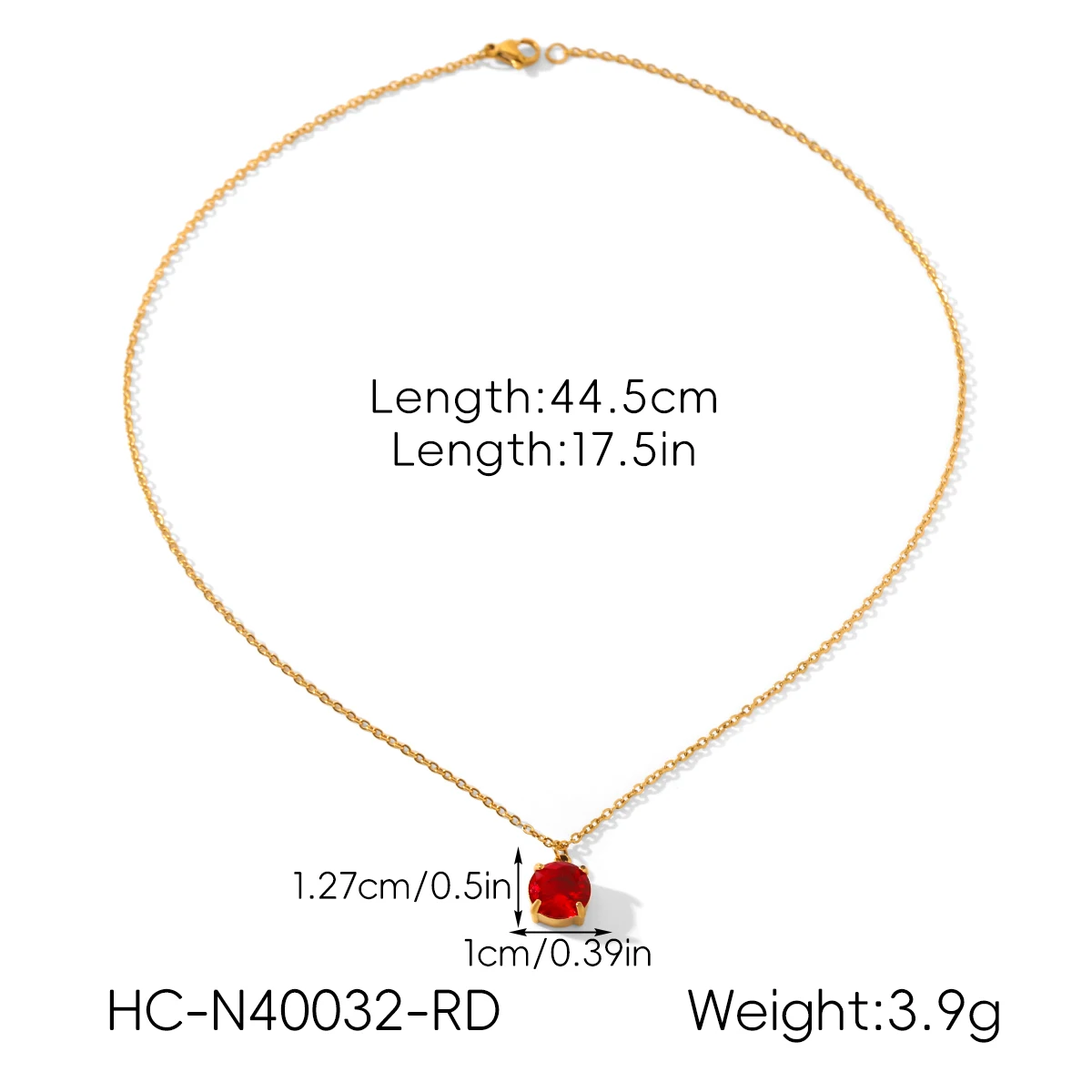 Retro roter Harz Anhänger Pullover Kette Damen Halskette Ring Armband Ohrringe 18K vergoldet Edelstahl Schmuckset – Detail 8