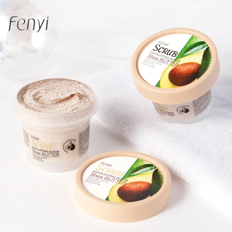 Body Scrub Moisturizing Oil Control Deep Cleaning Softening Chicken Skin Keratin Rubbing Mud 100g
