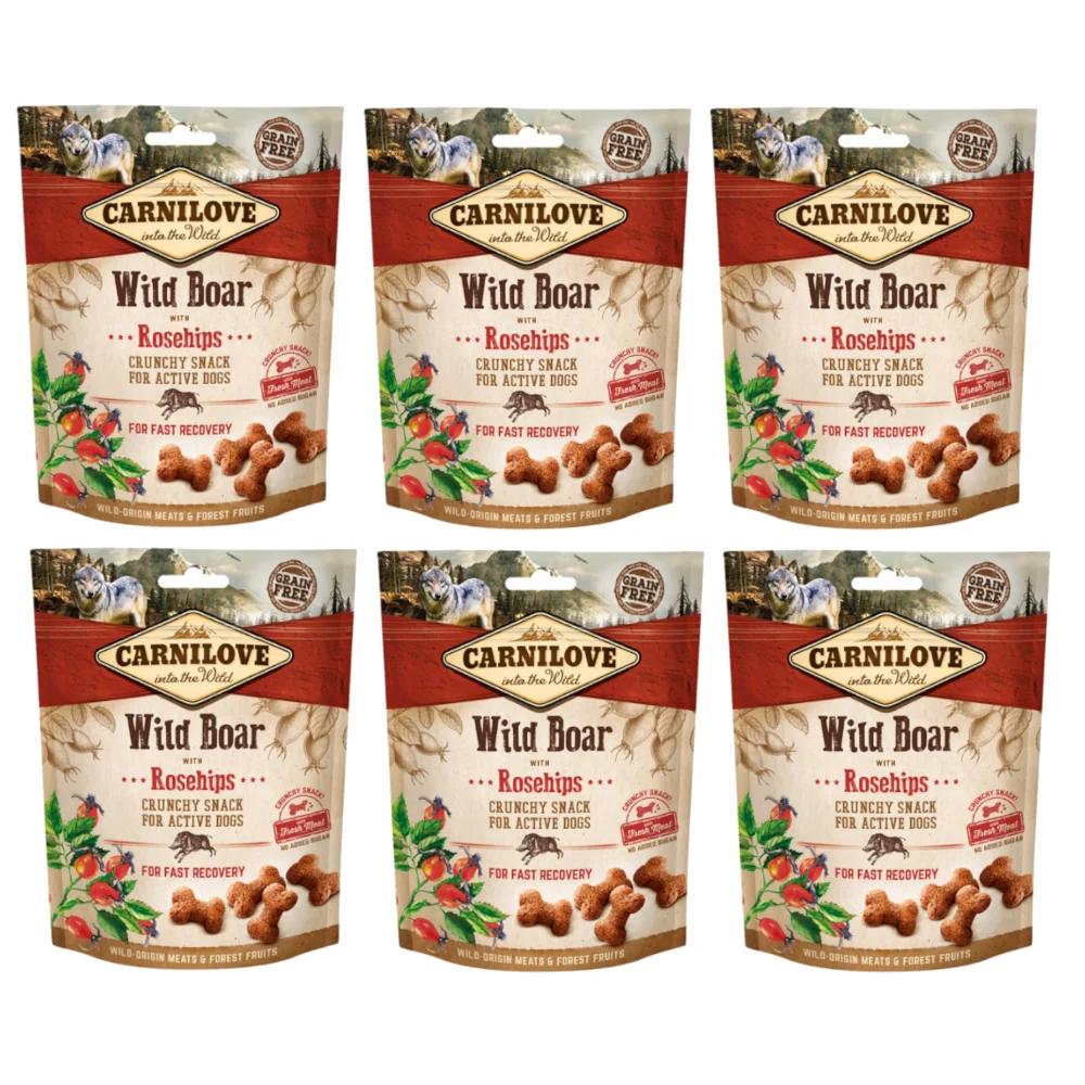 Przysmak dla psa CARNILOVE z dzikiem i dziką różą 6x200g z Polski za $14.82 / ~55zł