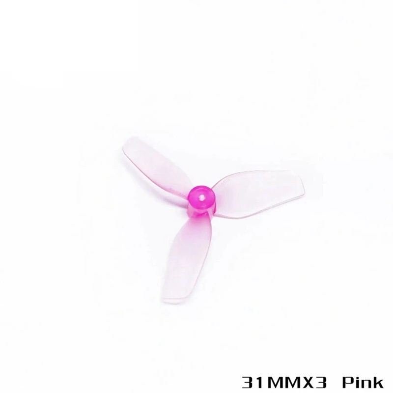 2Pairs 31Mm 3-Blade PC Propeller Lightweight Prop 1.0Mm Shaft For Meteor65 Meteor65pro Air65 Quadcopter