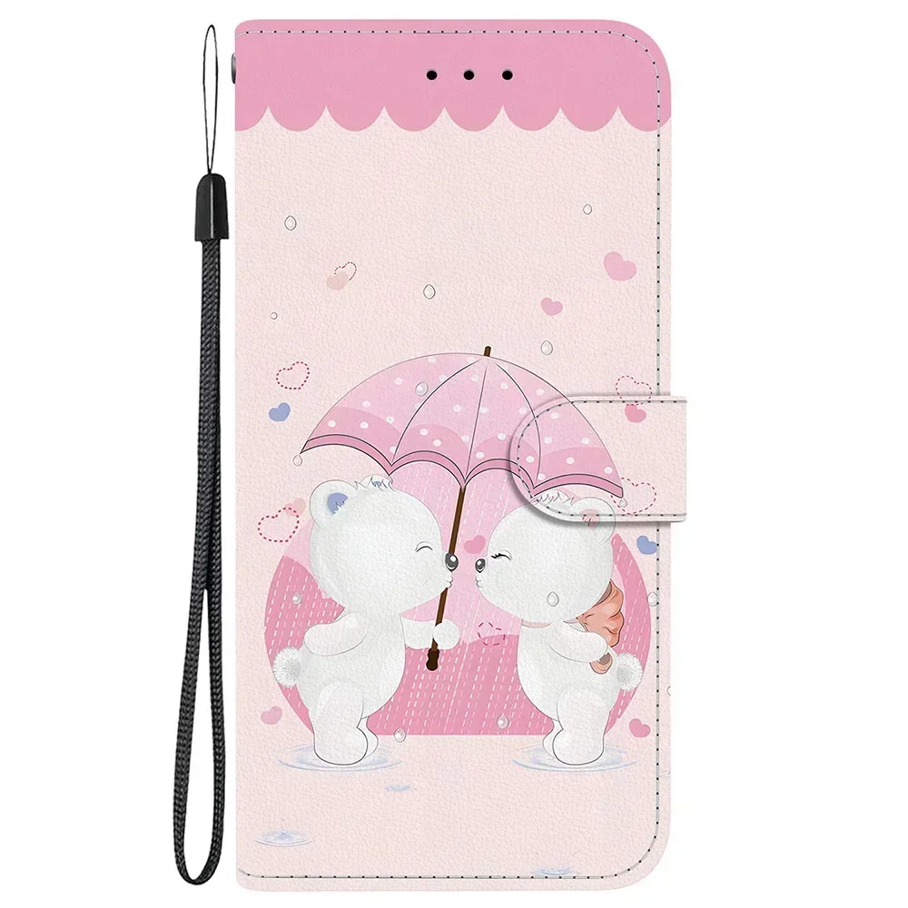 Elegant Butterfly Flower Pattern Leather Wallet Flip Case Phone Cover