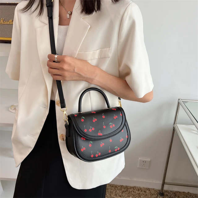 Cherry Pattern Bucket Bag For Women 2022 Designer Bags Purses And Handbags  Cute Girls Shoulder Bag Pu Leather Cross Body Bags - Shoulder Bags -  AliExpress