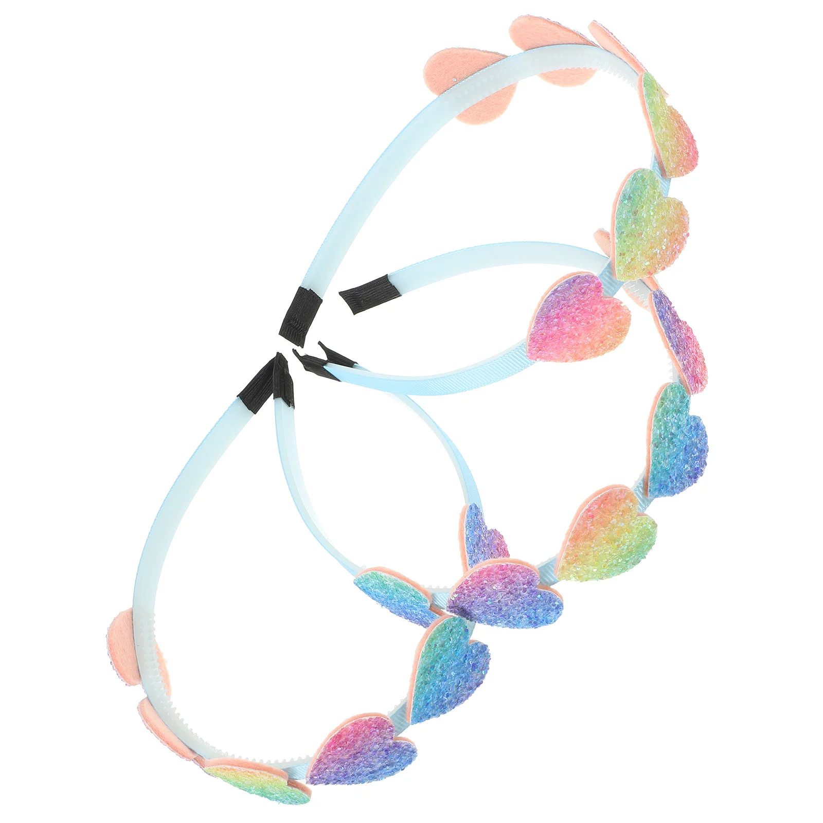 

3 Pcs Headband Cosplay Party Mermaid Fashion Valentine Cute Headbands Sequins Valentines Day Hair Ties