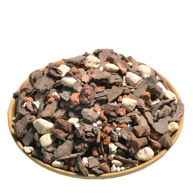 500 G/Csomag Lassú Felszabadulású Orchidea Termesztési Táptalaj Speciális Vegyes Ültetési Talaj/Műtrágya/Kő