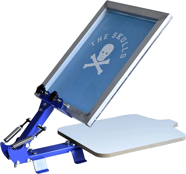 Screen Printing Machine 1 Station 4 Color Screen Printing Kit for T-Shirt  DIY Screen Printing Press