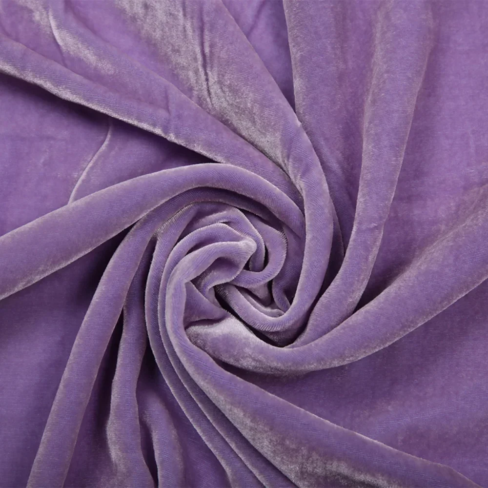 1/3/5m Luxury Real Velvet Fabric Mulberry Silk Velvet Banquet Dress High Quality Clothing Fabric Soft Drape By The Meter