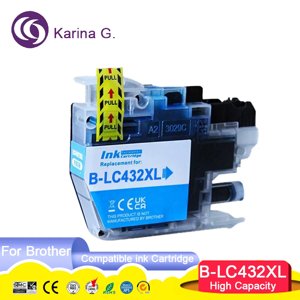 Empty Refill Ink Cartridge No Chip for Brother LC421 LC462 LC492 LC432  LC411 LC401 MFC-J1010DW J1050DW J1140DW