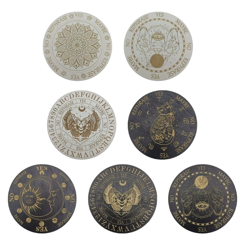 

Pendulum Board Wooden Dowsing Divination Metaphysical Message Board Home Decors