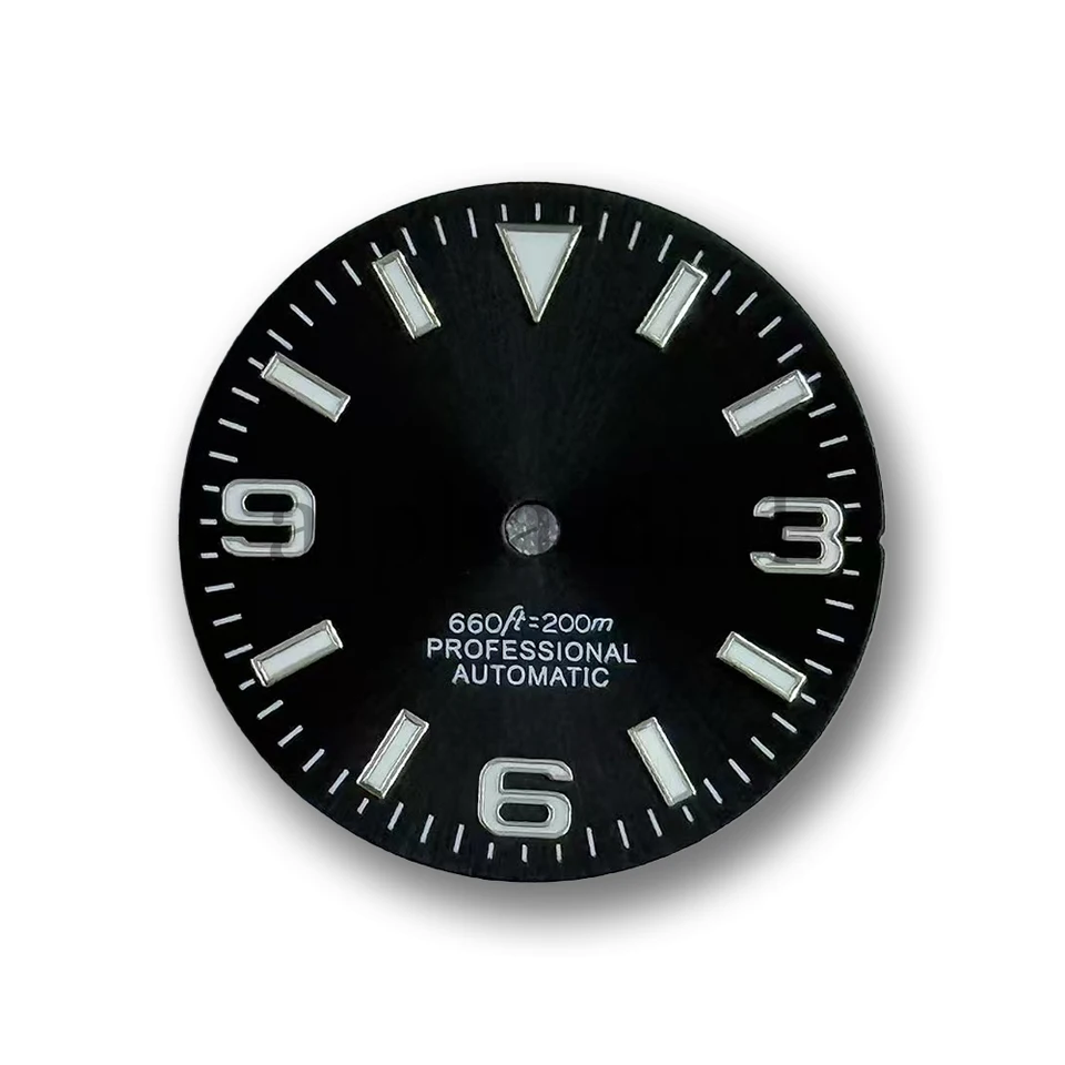 HMHAMA 28.5mm Horloge Groen Lichtgevende Wijzerplaat Met Kalender Past Voor NH35/NH36/4R/6R Horloge Beweging Accessoires, Blauw, Modern HMHAMA 28.5mm Horloge Groen Lichtgevende Wijzerplaat Met Kalender Past Voor NH35/NH36/4R/6R Horloge Beweging Accessoires, Blauw, Modern
