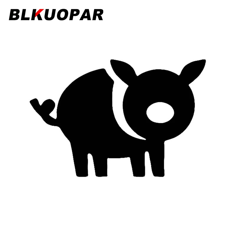 

BLKUOPAR, автомобильные наклейки в виде свиньи, модные наклейки, украшение JDM, виниловые индивидуальные солнцезащитные автомобильные аксессуары, устойчивые к царапинам сноуборд