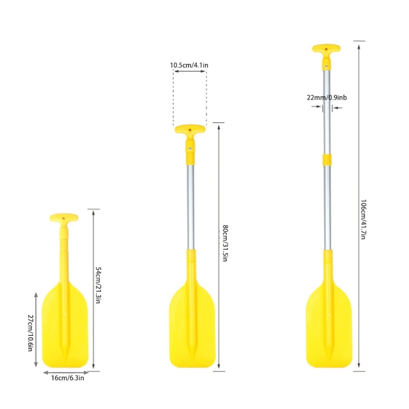 Collapsible Oar Kayak Jet Ski and Canoe Telescoping Plastic Boat Paddles Small Safety Boat Water Sport Accessories 094C
