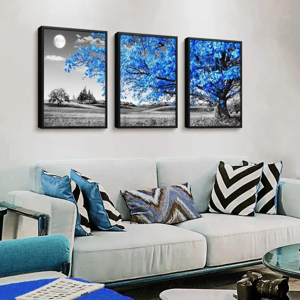 

Accessories for Home Decor Black Framed Wall Art For Living Room Wall Decoration For Bedroom Black And White Wall Metal Modern