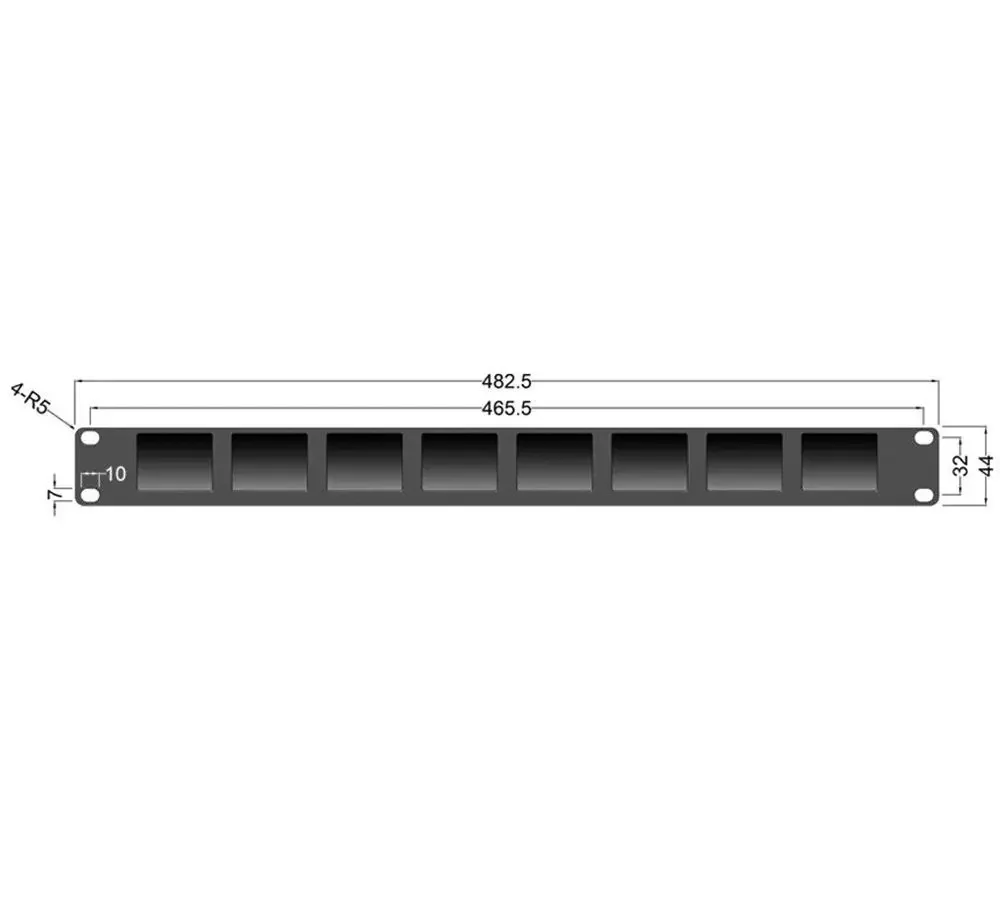 Lilliput RM-0208S 8*2" 1RU Rackmount Monitor Broadcast Screens 3G SDI monitor with Equalization & Re-clocking