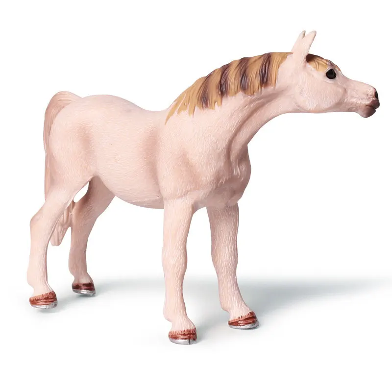 

Имитация пересечения твердой дикой природы, модель мира, лошадь, Арабская кобыла, Белый пони, детские игрушечные украшения