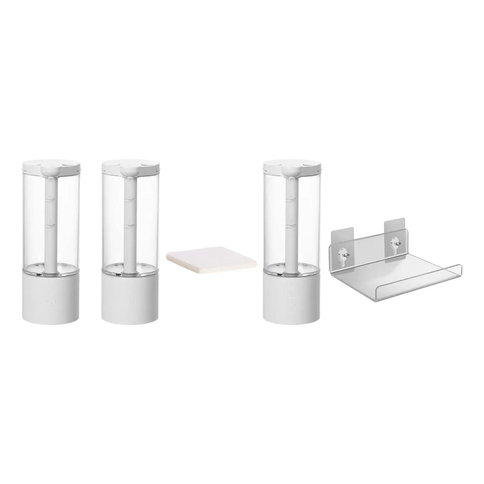 

Touchless Hand Soap Dispenser 500ml Multifunctional 8.2x22.5cm Coutertop Soap Pump Transparent for Toilet Space Saving Durable