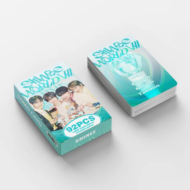 92Pcs/Set Kpop SHINee Poet l Artist Album LOMO Cards Stickers Taemin Minho Onew Key World Tour VII Fashion Photocards DIY Decal 6