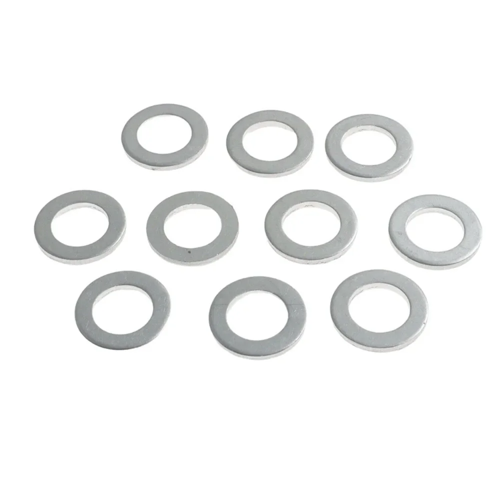 10pcs Engine Oil Drain Plug Washer Gaskets 14mm 94109-12000 Aluminum For Honda For Acura Civic Odyssey CRV Auto Parts