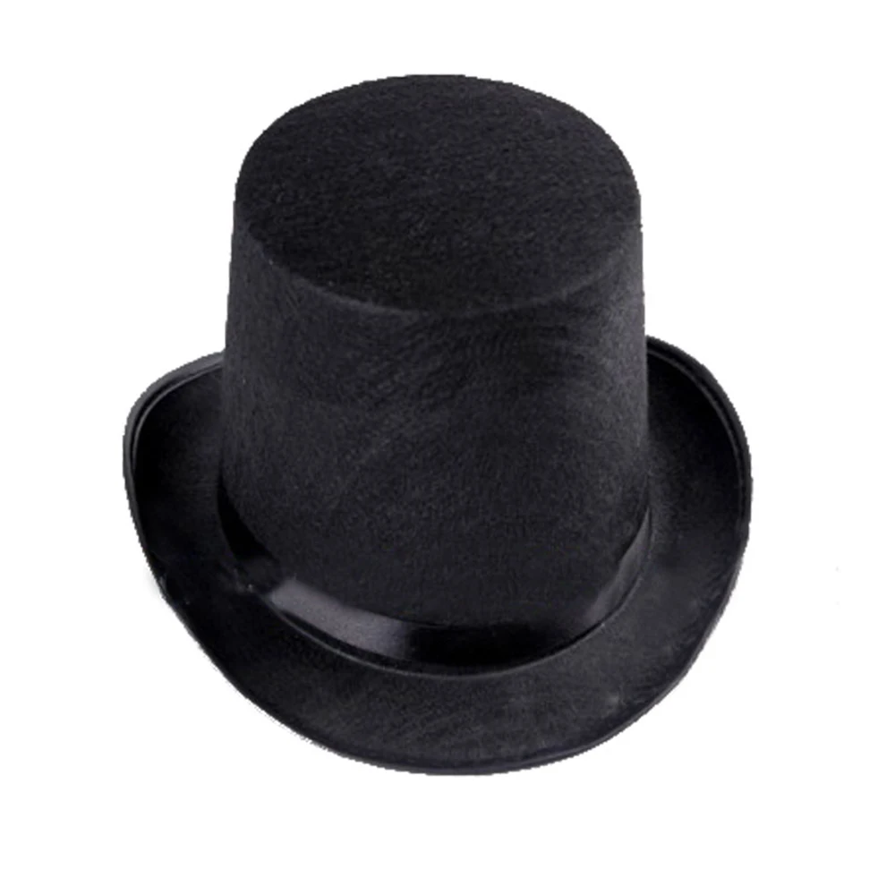 Cosplay Hat Cosplay Prop Accessories Magician Hat for Kids and Adults Christmas Costume Top Hat Polyester Fabric Prop for Dress Up Steampunk Coachman Theme