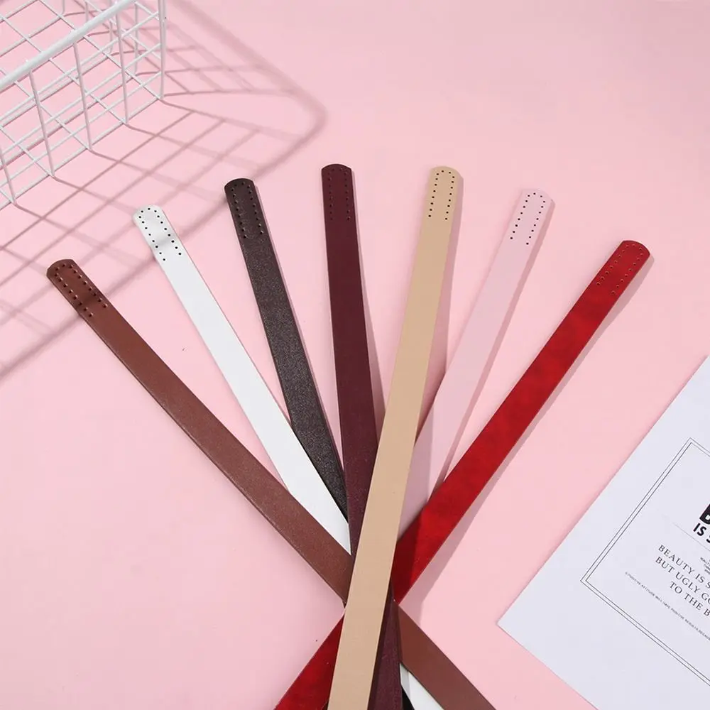 New Fashion PU Leather Shoulder Bag Strap Detachable Core Stitching Bag Belt Handbag Band Handle Bag Handles Bag Accessories