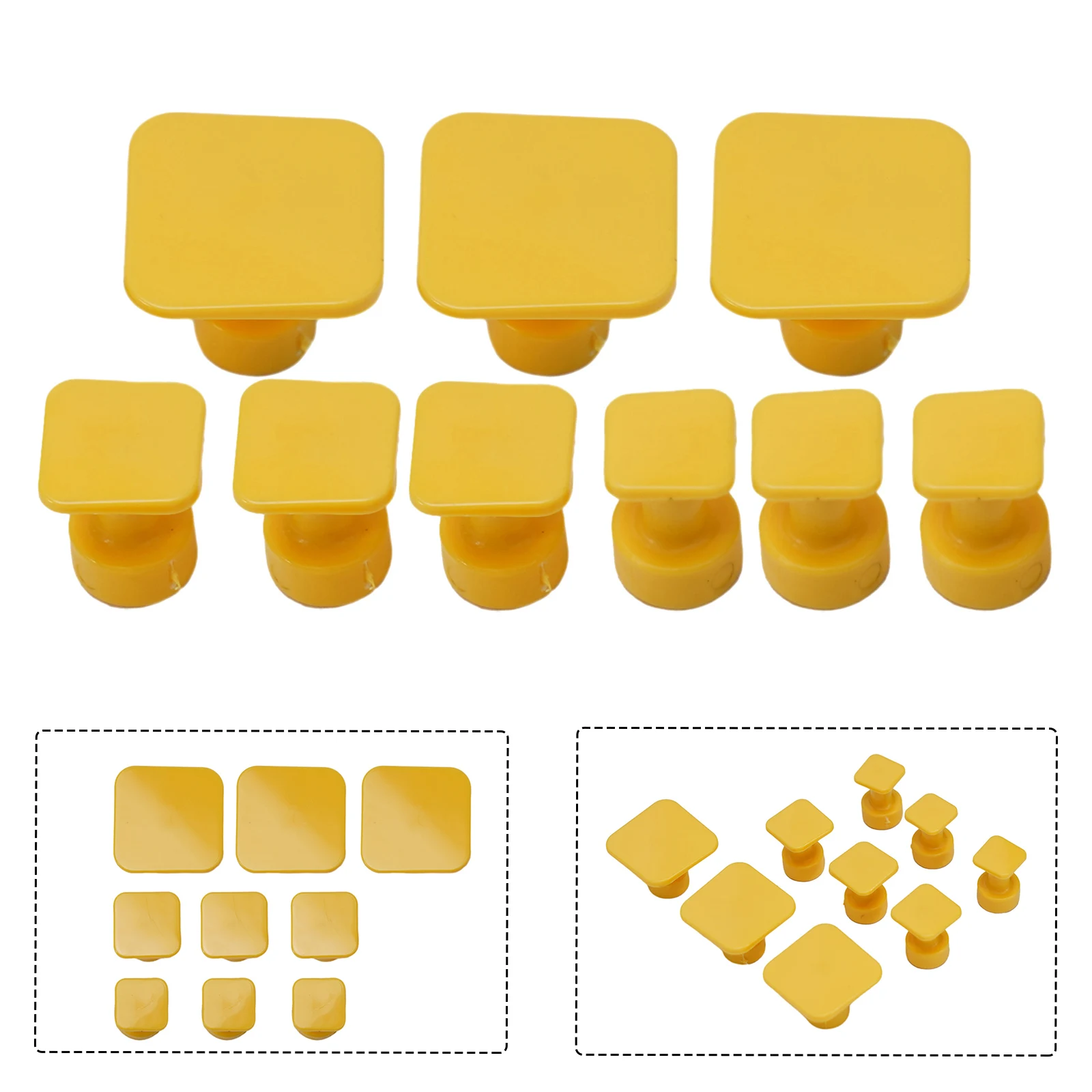 

New Practical Repairing Car Body Glue Tabs Dent Removal Tools Yellow Dent Repair Kits High Quality Pulling Tabs