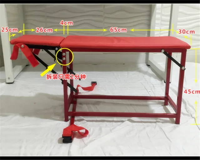 Forced Split Leg Chair Restraint Bench Flirting Handcuffs Binding Tools BDSM Bondage Adult Games Sex Furniture Toys for Couples