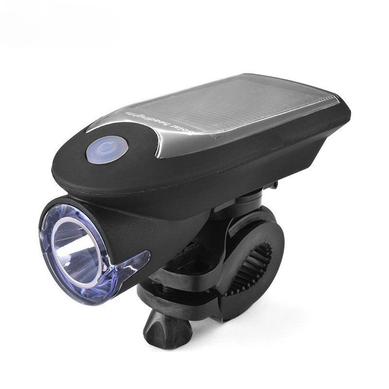 

New Solar Bike Light Mountain Bike USB Rechargeable Light 360 Swivel Base Riding Gear Bicyle Accessories Bicycle Lights