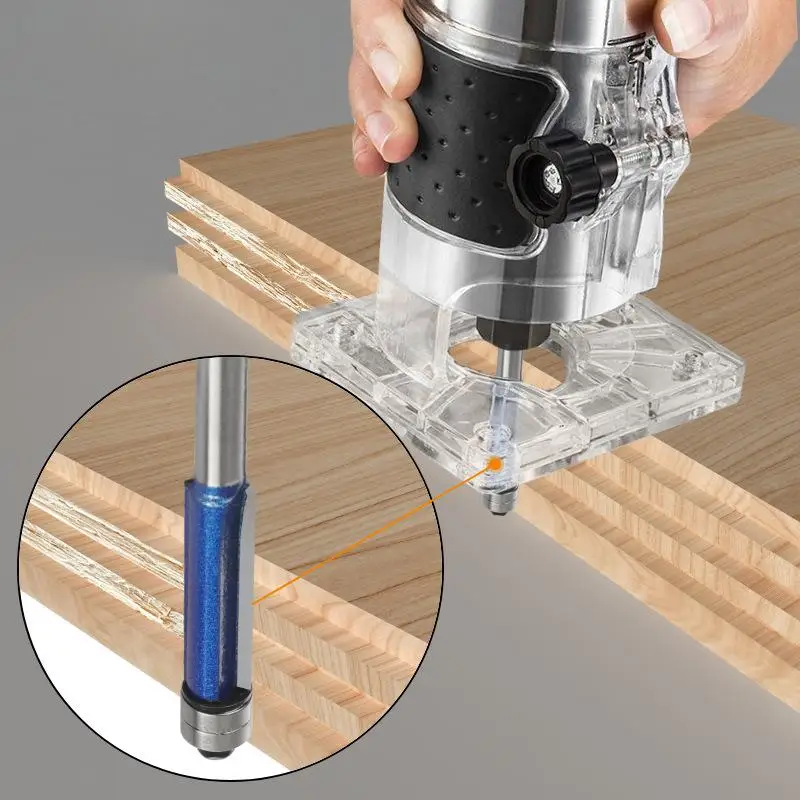 6mm 1/4Double Bearing Flush Trim Bit 6