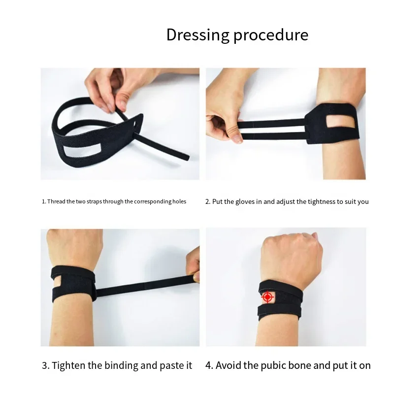 TFCC Yoga gym Wristband Portable Adjustable Thin Pain Wrist Band Brace Lightweight  Breathable Protection Health Care 4