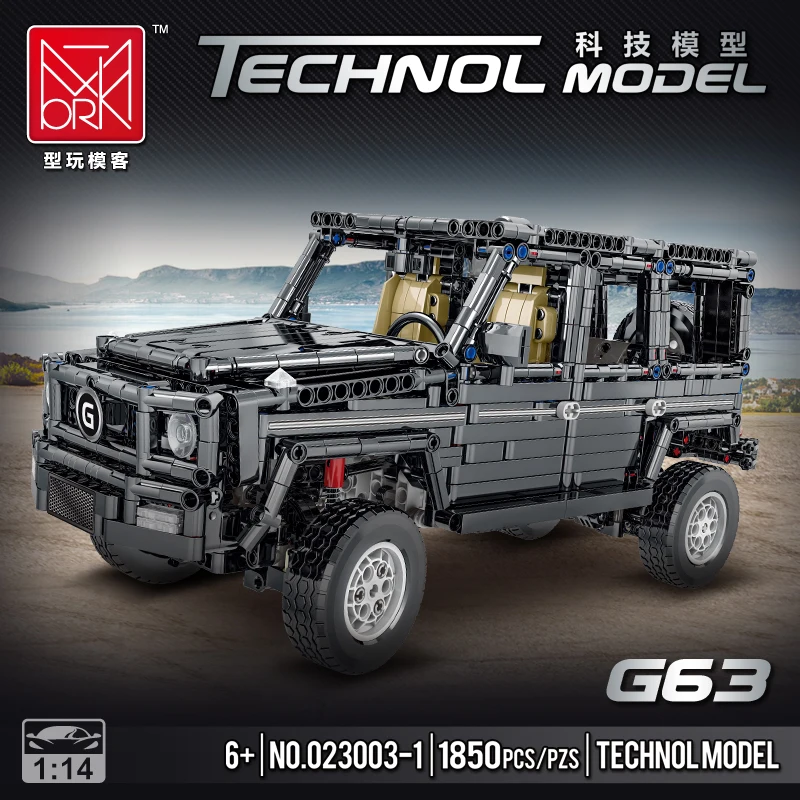 MORK 1850pcs Original Technical Building Blocks Offroad Car MOC Super Racing Models Kit Bricks Toys for Kids Boys Gifts 023003