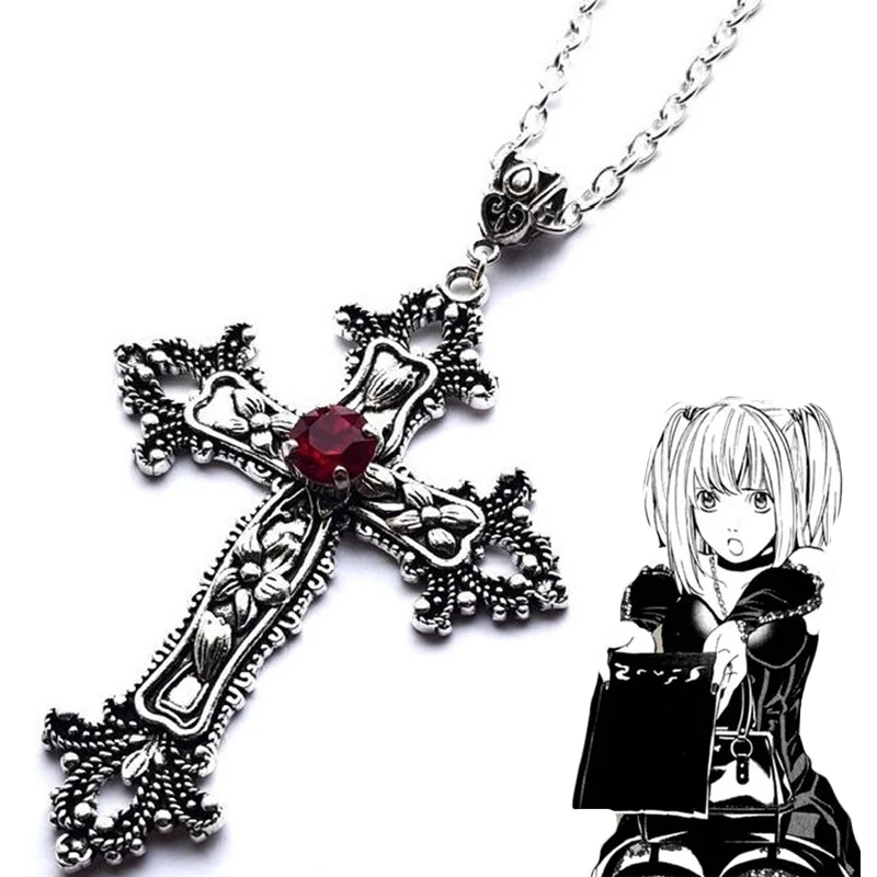 Collar De Oro Chapado Jesús Cruz Colgante Cadena De Cuerda De Hombre