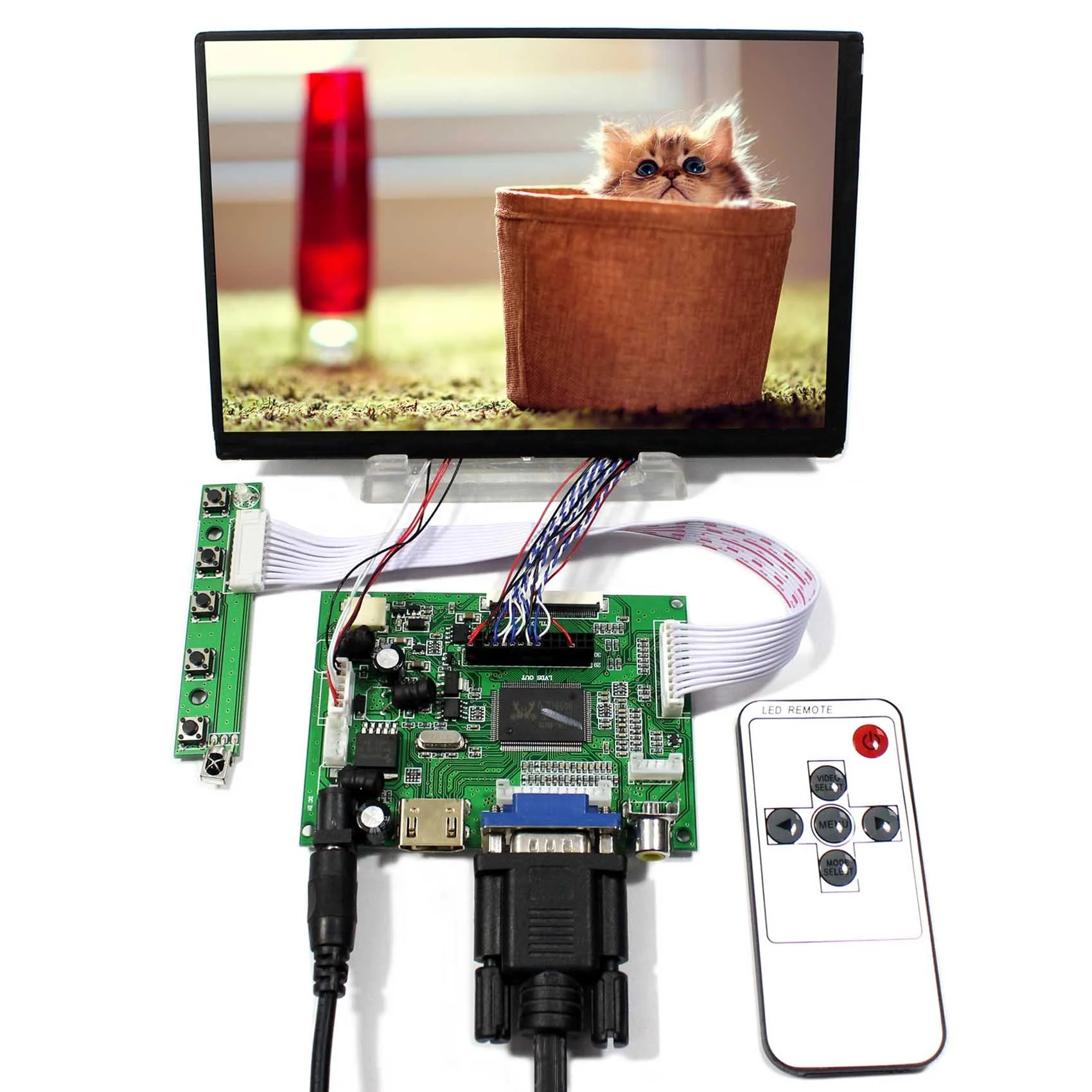 

Remote LCD Control Board With 7inch N070ICG-LD1 1280x800 IPS LCD Screen