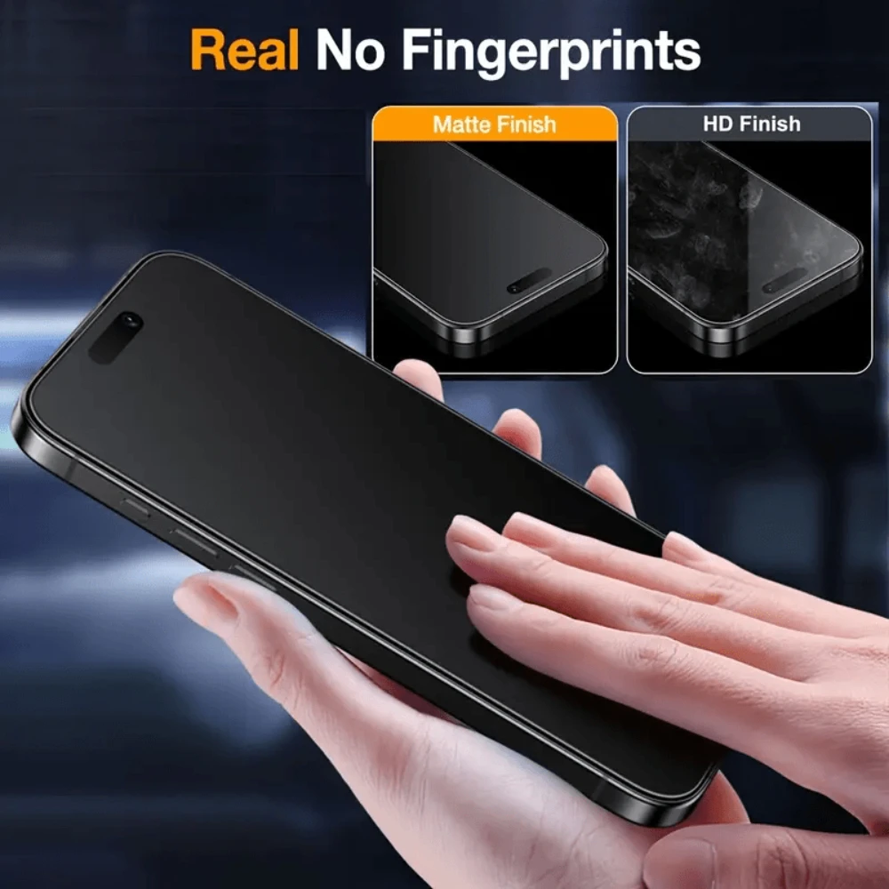NNBILI 5-Piece Matte Tempered Glass Anti-Spy Screen Protector Set