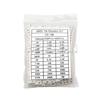 660pcs/Lot 0603 0805 1206 0402 0201 1% SMD Chip Resistor Assorted Kit 1R - 1M Ohm 33valuesX20pcs Resistance Sample Set - Image 2