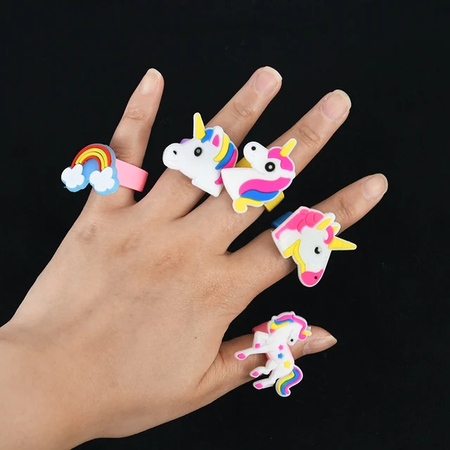 Unicorn Ring Hifot Pack Of 12 Children's Rings Girls, Cute Unicorn