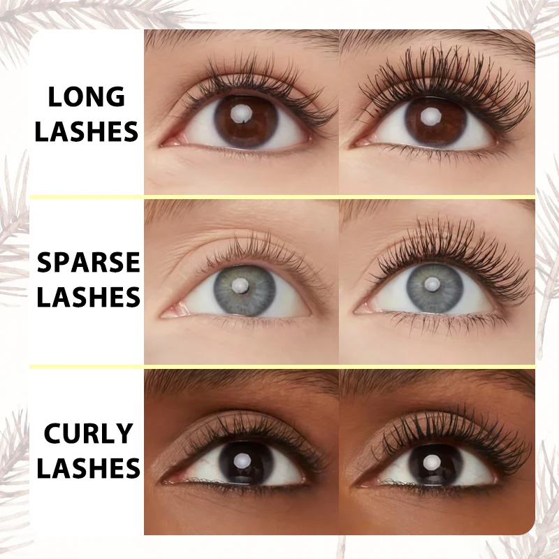 Waterproof Mascara - Volumizing & Curling Formula, Lasting And Intense Length, Quick-Dry, Smudge-Proof, No Clumping Or Flaking_voghion.com