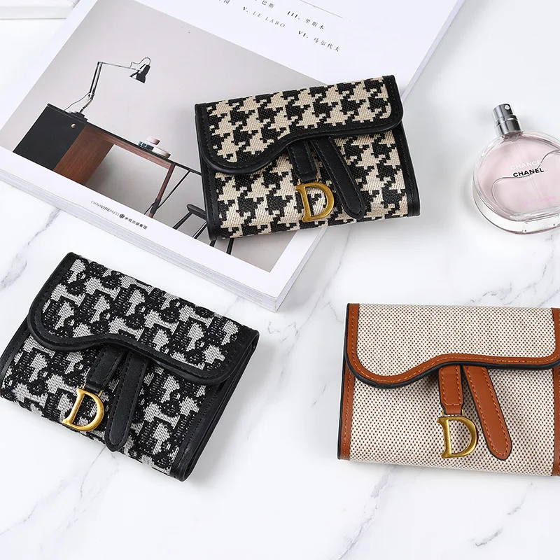 Vintage Style Large Capacity Women's Wallet Multi-functional D-Clip Coin Purse Card Holder Cross-borderTrade Coin Card Organizer