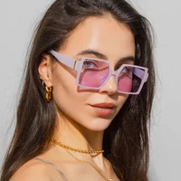 Vintage Oversize Square Sunglasses Women Retro Brand Big Frame Female Sun Glasses Black Fashion Gradient Eyeglasses Oculos 4