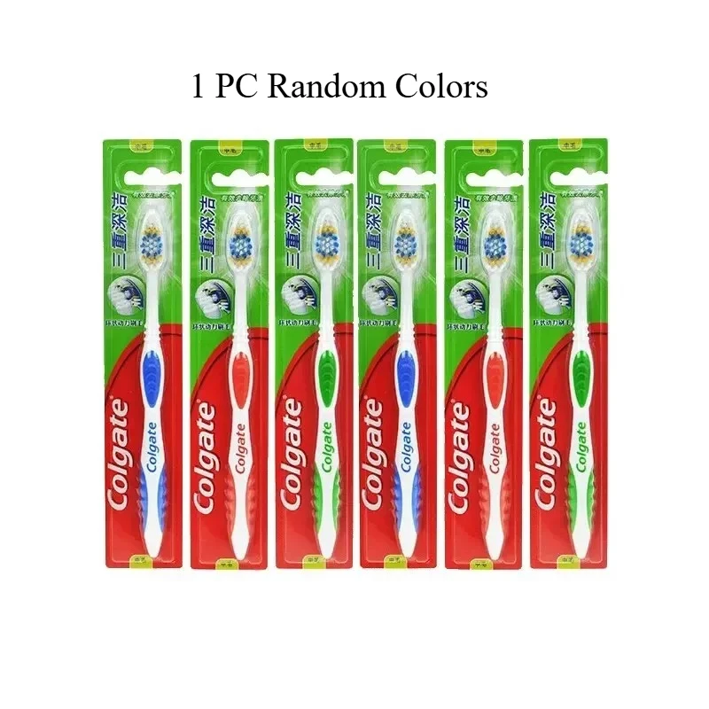 민감한 잇몸/치아용 콜게이트 성인용 칫솔, 수동 구강 위생, 가정용, 랜덤 색상