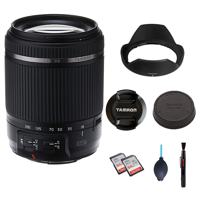 Tamron Af 18-200Mm F/3.5-6.3 Di-Ii Vc Zoom All-In-One Per Canon Aps-C Digital Slr