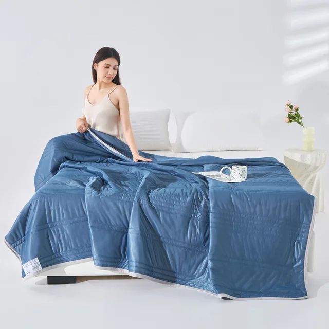 Couverture rafraîchissante pour lit, crème glacée, climatisation, douce et respirante, couette d'été, couette Queen, légère et fraîche 3